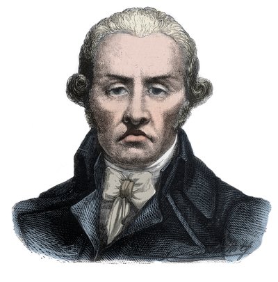 Ritratto di Stanislas Marie Maillard (1763-1794), ufficiale giudiziario e personaggio emblematico della Rivoluzione Francese - Incisione in "Histoire des Girondins" di Alphonse de Lamartine 1865-1866 - Collezione privata da Anonymous Anonymous