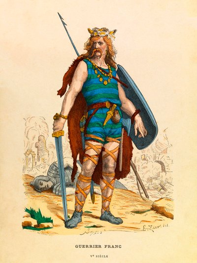 Ritratto di un guerriero franco durante l