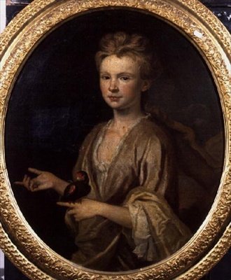 Ritratto di una Giovane Ragazza con un Pappagallo da Anonymous Anonymous