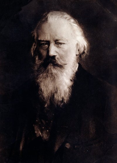 Ritratto di Johannes Brahms, compositore inglese da Anonymous Anonymous