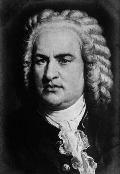 Ritratto del compositore tedesco Johann Sebastian Bach (1685-1750). Incisione. XIX secolo. Collezione privata da Anonymous Anonymous