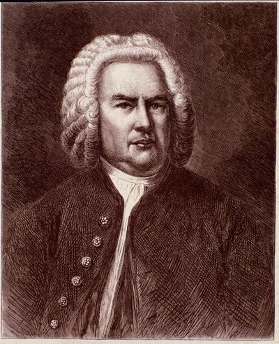 Ritratto del compositore tedesco Johann Sebastian Bach da Anonymous Anonymous