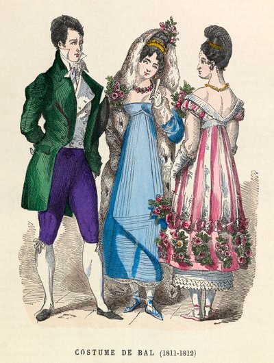 Costumi da ballo nel 1811 - 1812 da Anonymous Anonymous