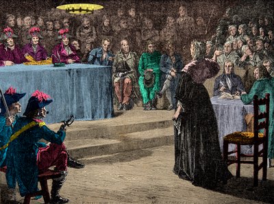 La regina Maria Antonietta davanti al Tribunale Rivoluzionario il 4 ottobre da Anonymous Anonymous