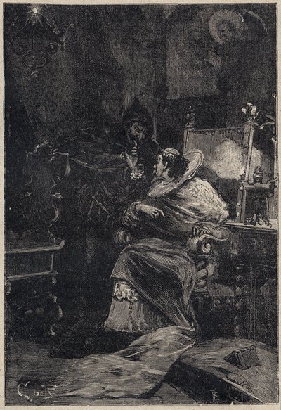 Rodrigo Borgia e Ascanio Maria Sforza Visconti (1455-1505) - incisione da 