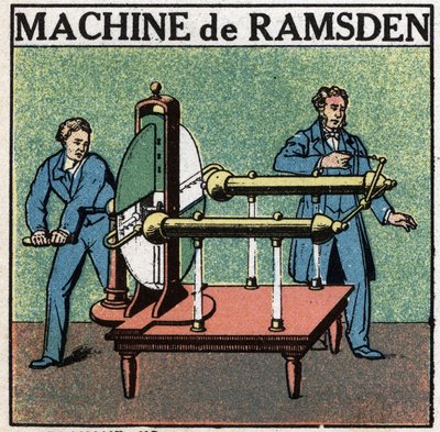 Macchine statiche: macchina di Jesse Ramsden (1735-1800) inventata nel 1768 da Anonymous Anonymous