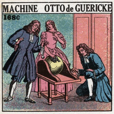 Macchine statiche: la macchina di Otto von Guericke (Otto de Guericke) da Anonymous Anonymous