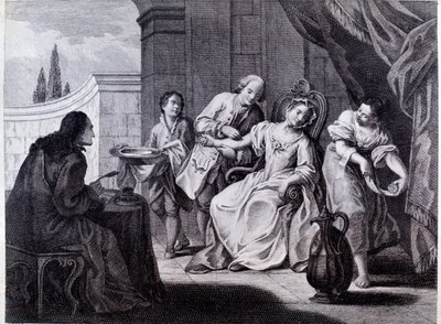 Il salasso, tecnica medica (incisione) da Anonymous Anonymous