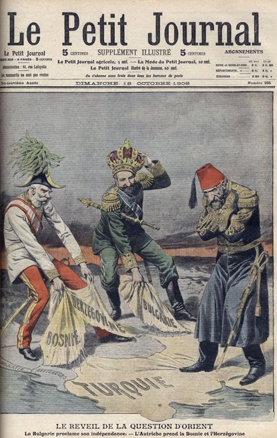La rinascita della questione dei paesi orientali e dei Balcani, illustrazione di copertina da 