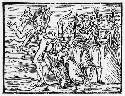 Il bacio rituale del sabba sulle natiche del diavolo - 