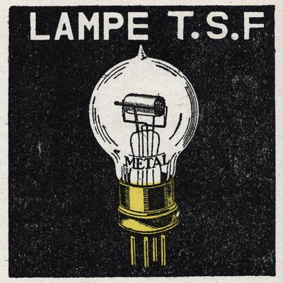 La T.S.F.: lampada T.S.F. Illustrazione anonima del 1925. Collezione privata. da Anonymous Anonymous