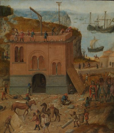 La torre di Babele, c.1490 da Anonymous Anonymous