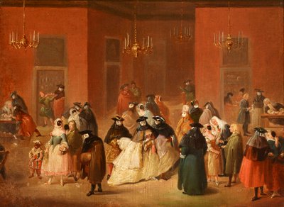 Tema dal Carnevale Veneziano, Casa da Gioco (Il Ridotto) da Anonymous Anonymous