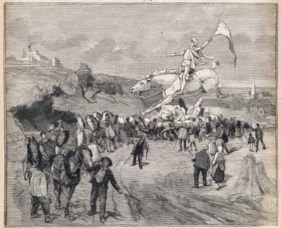 Trasporto della statua di Giovanna d