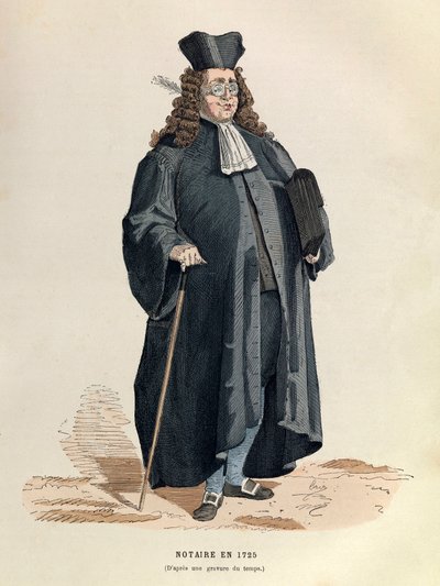 Un notaio a Parigi nel 1725 da Anonymous Anonymous