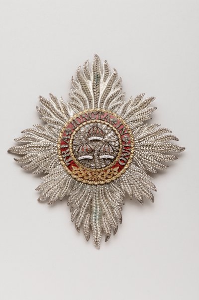 Regno Unito - Ordine del Bagno: placca di cavaliere appartenente a Giorgio IV (1762-1830), Principe Reggente, poi Re d