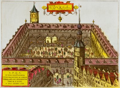 Veduta della Borsa di Anversa, fondata nel 1531 da Anonymous Anonymous