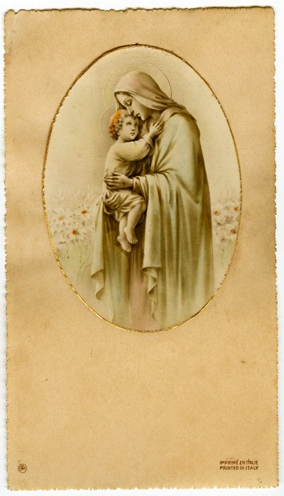 Vergine con bambino da Anonymous Anonymous