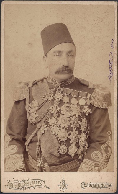 Ritratto del sultano Abdulhamid II (1842-1918) - Sultano Abduelhamid II (1842-1918), Imperatore degli Ottomani, Califfo dei Fedeli, Anonimo. Fotografia da Anonymous Anonymous