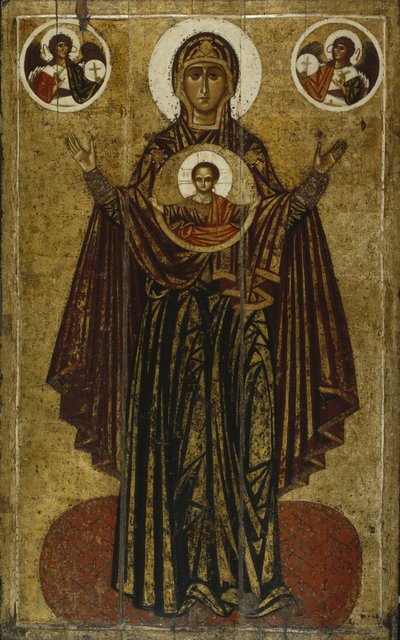 Nostra Signora della Grande Panagia Orante, inizio XIII secolo da Anonymous Russian icon painter