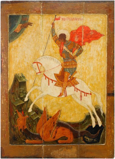 San Giorgio e il drago, ca. 1600 da Anonymous Russian icon painter