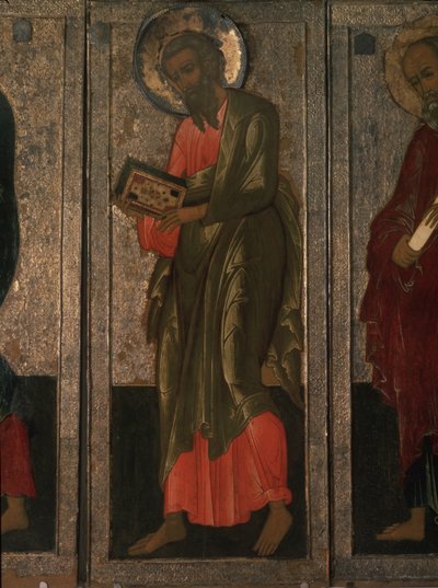 San Matteo Apostolo dalla gamma Deesis, XVI secolo da Anonymous Russian icon painter