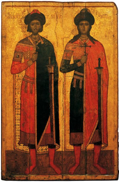 Santi Boris e Gleb, metà del XIV sec. da Anonymous Russian icon painter