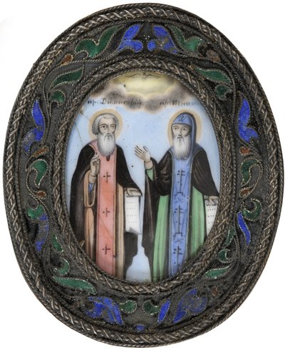 Santi Dimitry di Rostov e Ignatius Brianchaninov da Anonymous Russian icon painter