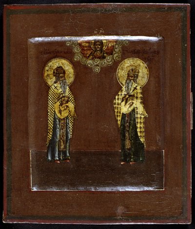 Santi Gurias di Kazan e Varsonofius di Tver, XVII secolo da Anonymous Russian icon painter