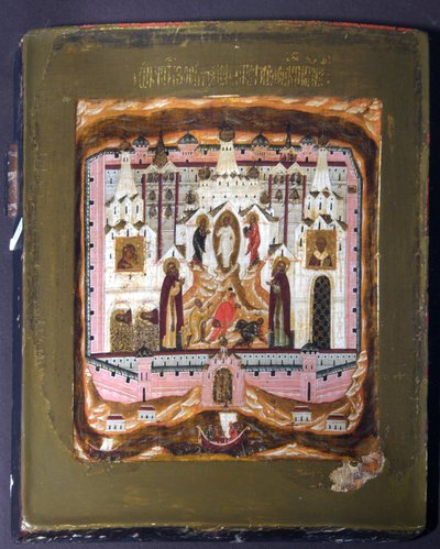 Santi Zosima e Savvatiy di Solovki, inizio XVII secolo da Anonymous Russian icon painter