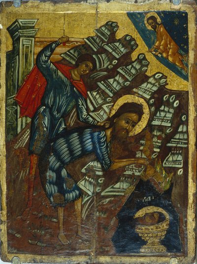 La Decapitazione di San Giovanni Battista, seconda metà del XVI secolo da Anonymous Russian icon painter