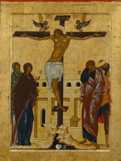 La crocifissione da Anonymous Russian icon painter