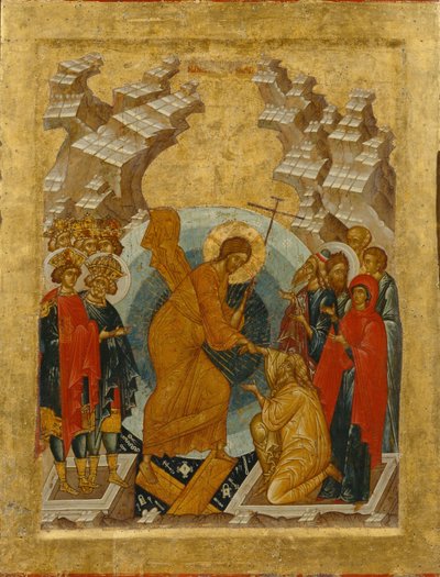 La discesa agli inferi da Anonymous Russian icon painter