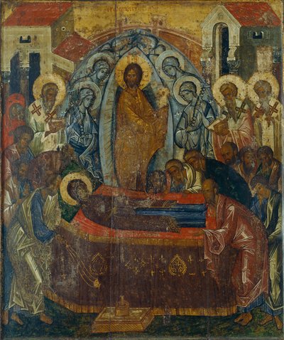 La Dormizione della Vergine, inizio XV sec. da Anonymous Russian icon painter