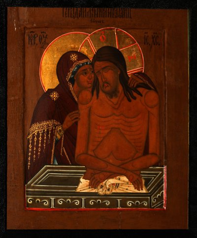 Compianto sul Cristo morto, fine del XIX sec. da Anonymous Russian icon painter