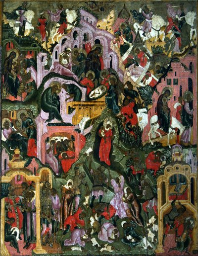 La natività di Cristo da Anonymous Russian icon painter