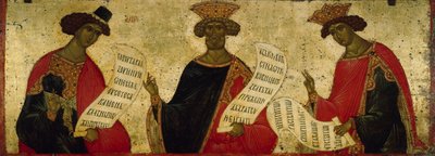 I Profeti Daniele, Davide e Salomone, c. 1497 da Anonymous Russian icon painter