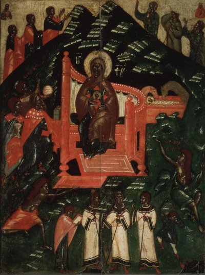 La Sinassi della Vergine, fine XIV secolo da Anonymous Russian icon painter
