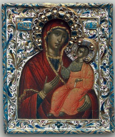 La Theotokos di Tikhvin, fine XVII secolo da Anonymous Russian icon painter