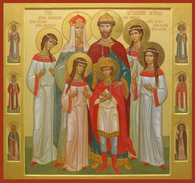 La famiglia uccisa dello Zar Nicola II, 2004-2007 da Anonymous Russian icon painter