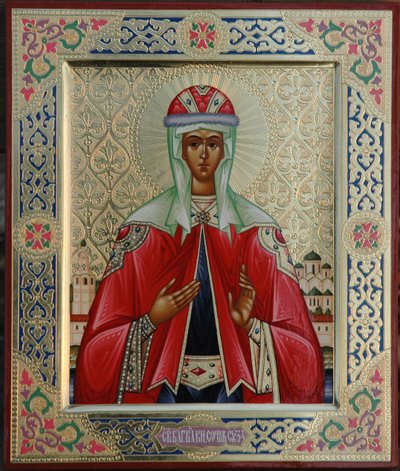 Venerabile Sofia di Suzdal da Anonymous Russian icon painter