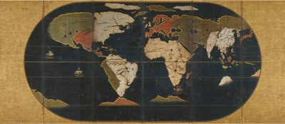 Mappa del mondo, XVI secolo da Anonymous master.