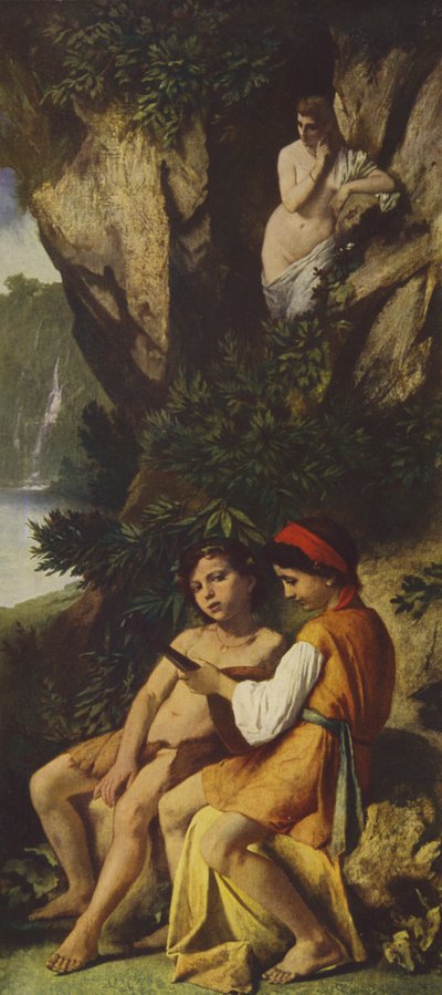 Bambini che fanno musica da Anselm Feuerbach