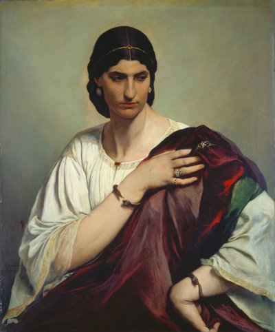 Ritratto a mezzo busto di una donna romana da Anselm Feuerbach