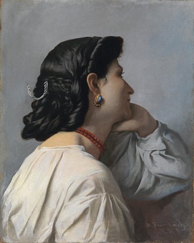 Studio della testa di Ifigenia da Anselm Feuerbach