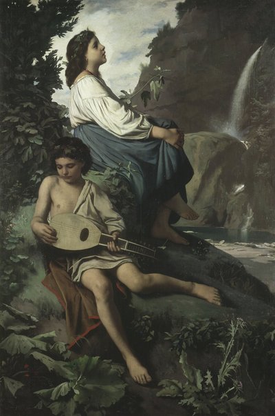 Ricordo di Tivoli, 1866-1867 da Anselm Feuerbach