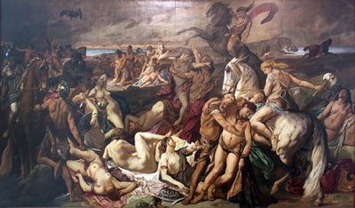 La battaglia delle Amazzoni (seconda versione) da Anselm Feuerbach