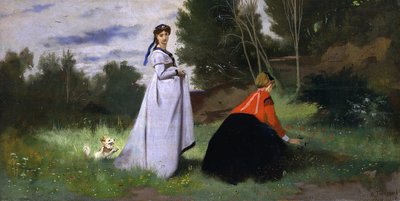 Due signore in un paesaggio da Anselm Feuerbach