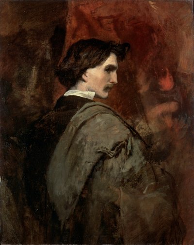Autoritratto, c1854-c1858 da Anselm Friedrich Feuerbach