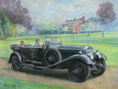 Rolls Royce del 1927 di proprietà del Sig. H V Durose, Warwickshire da Anthea Durose